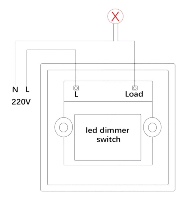 1000W TRIAC LED Dimmer Switch 220V - Light Switches - Accessories
