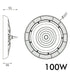 100W TITAN LED UFO High Bay Light - LED high bay