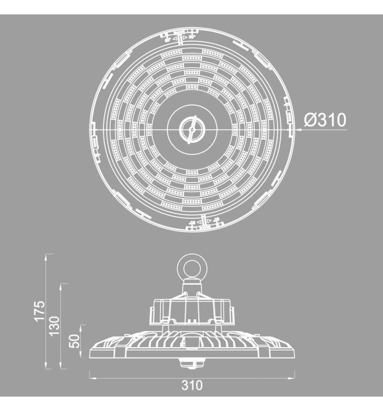 100W 150W 200W Dimmable FRANCE LED UFO High Bay with SAMSUNG Chip 3 CCT - Ceiling Light Fixtures - High Bays