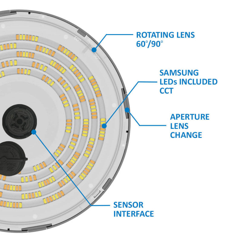 100W 150W 200W Dimmable FRANCE LED UFO High Bay with SAMSUNG Chip 3 CCT - Ceiling Light Fixtures - High Bays