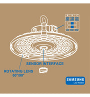100W 150W 200W Dimmable FRANCE LED UFO High Bay with SAMSUNG Chip 3 CCT - Ceiling Light Fixtures - High Bays