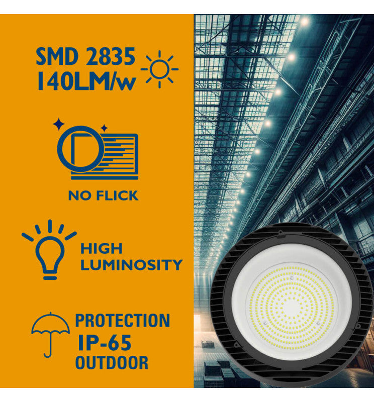 100W 150W 200W ENDURANCE LED UFO High Bay - Ceiling Light Fixtures - High Bays