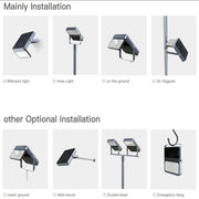 100W All-in-one Solar LED Floodlight with OSRAM Chip 5700K - Flood & Spot Lights - Solar Lighting