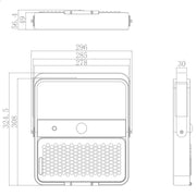 100W All-in-one Solar LED Floodlight with OSRAM Chip 5700K - Flood & Spot Lights - Solar Lighting