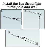 100W AREA FLEX Street Lights with OSRAM Chip 4000K - Landscape Pathway Lighting - Street Lights