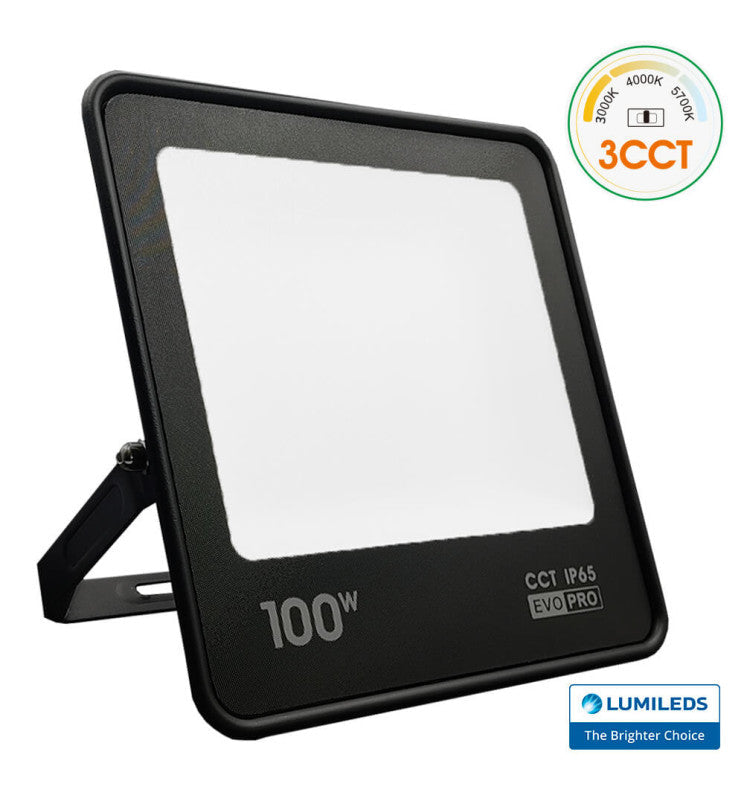 100W EVO PRO LED Floodlight with LUMILEDS Chip 3 CCT - Flood & Spot Lights - Floodlights