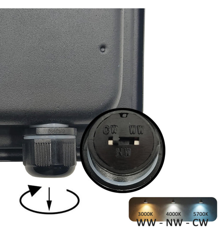 100W EVO PRO LED Floodlight with LUMILEDS Chip 3 CCT - Flood & Spot Lights - Floodlights