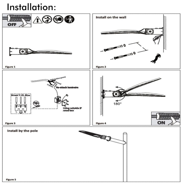 100W FRIGG LED Streetlight 4000k - LED Streetlight - Ledex Lighting UK