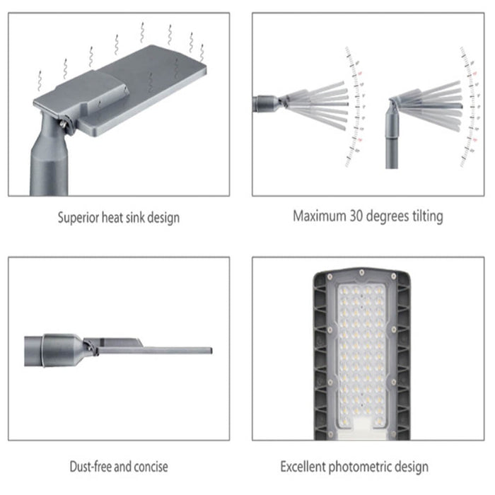 100W HALLEY LED Streetlight with BRIDGELUX Chip 4000K - LED Streetlight - Ledex Lighting UK