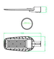100W AVANT LED Streetlight with OSRAM Chip - LED Streetlight