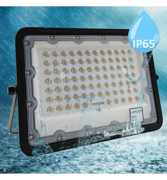100W NEW AVANT LED Floodlight Black 3 CCT - Flood & Spot Lights - Floodlights