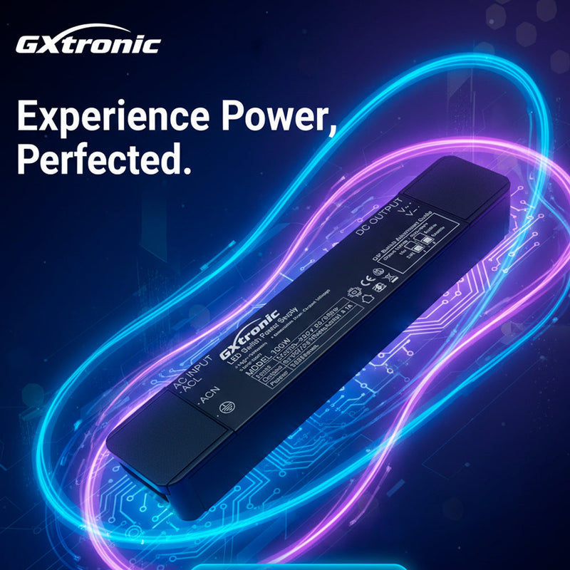 60W Slim GXtronic Power Supply Selectable Dual Output 12V/24VDC 2.5A IP42