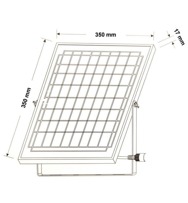 100W SOLAR LED Floodlight - NEW AVANT - 5700K - Solar LED light - Ledex Lighting UK