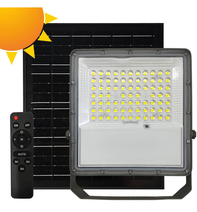 100W SOLAR LED Floodlight - NEW AVANT - 5700K - Solar LED light - Ledex Lighting UK