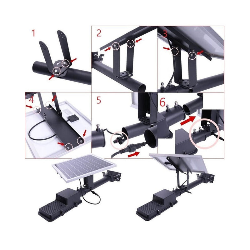 100W Programmable Solar Eco Mode SANAN LED Streetlight 6000K - Solar LED light