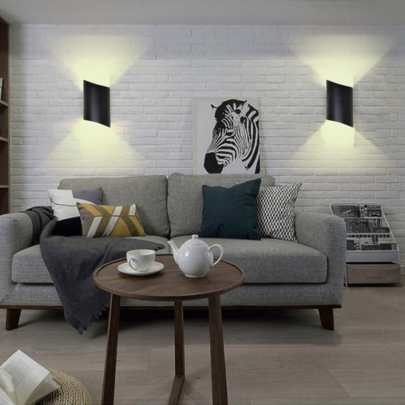 10W HORTEN LED Wall Light in Black 3000K - Wall Light Fixtures - Decorative Lighting