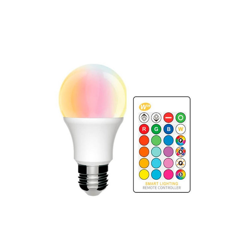 10W E27 LED Bulb with Remote Control RGBW - RGB bulb