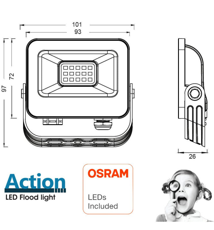 10W ACTION PRO LED Floodlight