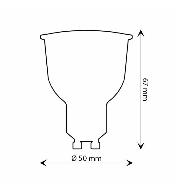 10W LED GU10 Bulb 110° 1200Lm OSRAM - LED Light Bulbs - Lamps