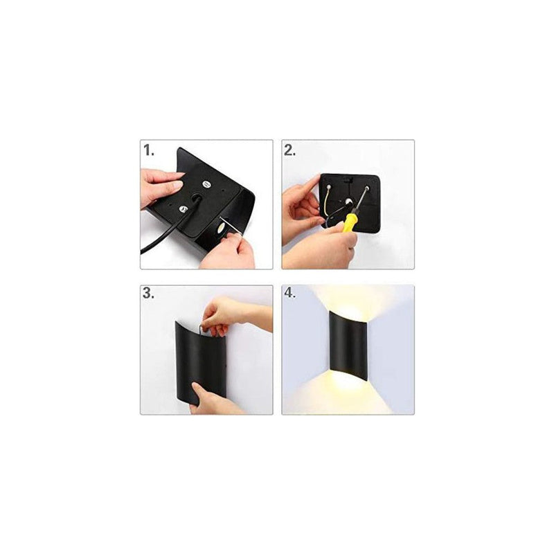 10W HORTEN LED Wall Light in White 3000K - LED Wall lighting