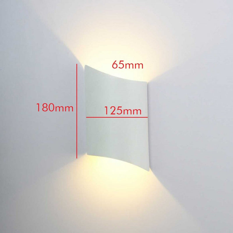 10W HORTEN LED Wall Light in White 3000K - LED Wall lighting