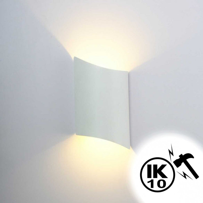 10W HORTEN LED Wall Light in White 3000K - LED Wall lighting