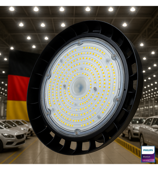 120W-100W-80W Industrial LED UFO High Bay GERMANY Philips Xitanium Driver 3CCT 1-10V Dimmable - Ceiling Light Fixtures