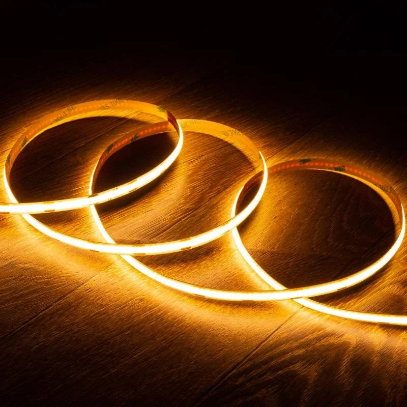 12v 10W/m LED COB Strip 1000lm/m 5m 2200K