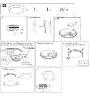 12W 16W 20W Surface Mounted LED Bulkhead Light 3 CCT - Ceiling Light Fixtures - Bulkheads
