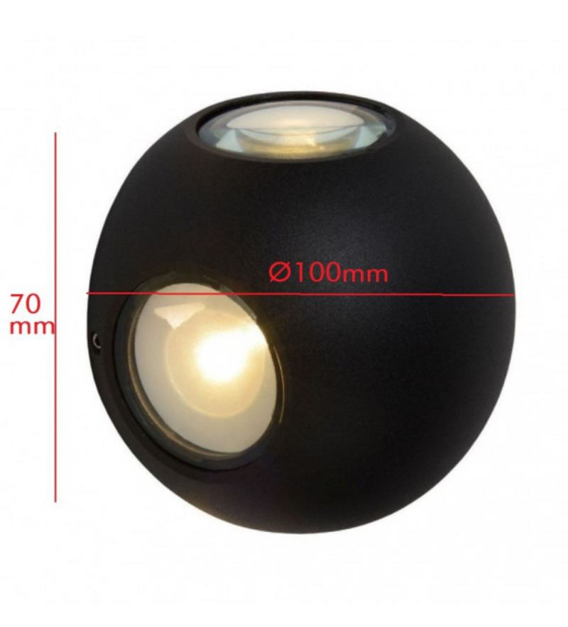 12W Outdoor VIBORG LED Wall Light 3000K - Wall Light Fixtures - Floodlights