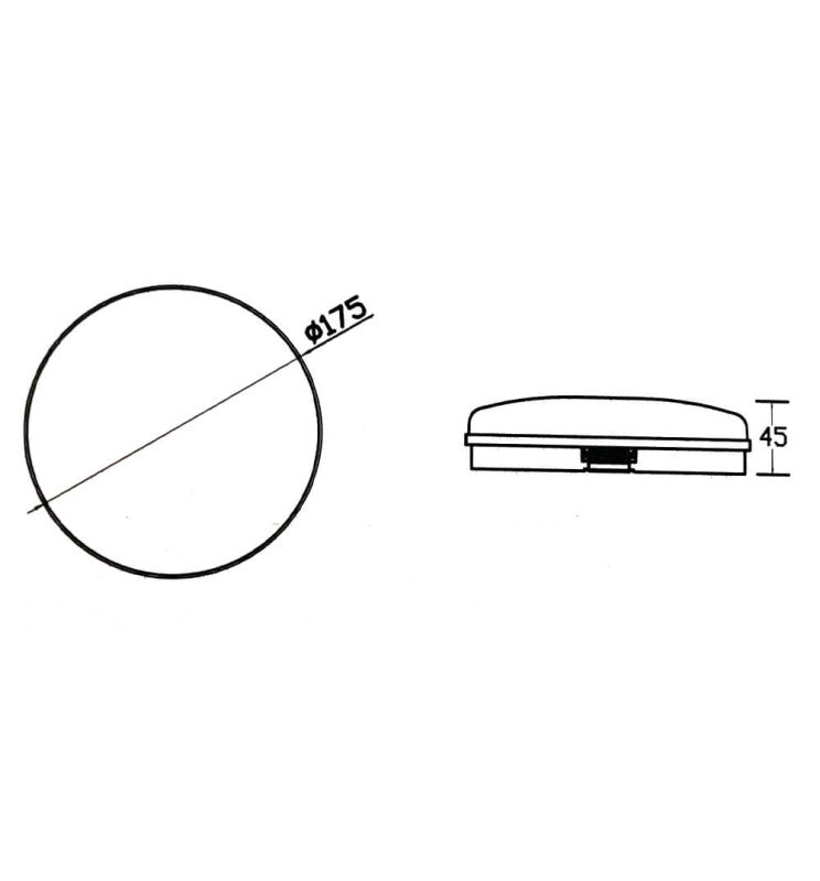 12W Round PURELIGHT LED Wall Light IP65 - LED Wall light