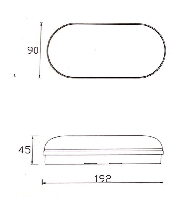 12W Oval LED Wall Light PURELIGHT for Outdoor Use