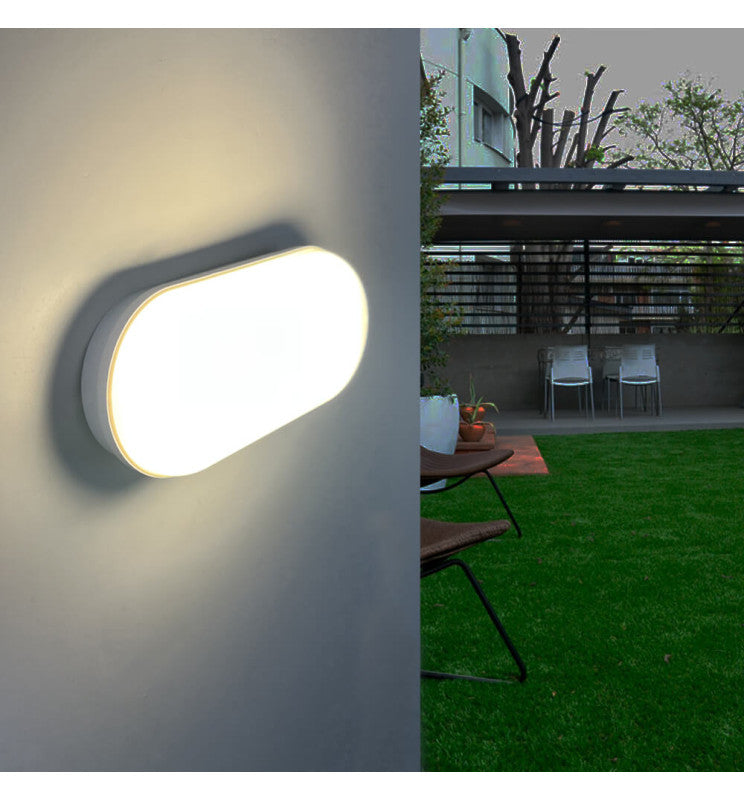 12W Oval PURELIGHT LED Wall Light IP65 - Wall Light Fixtures - Bulkheads