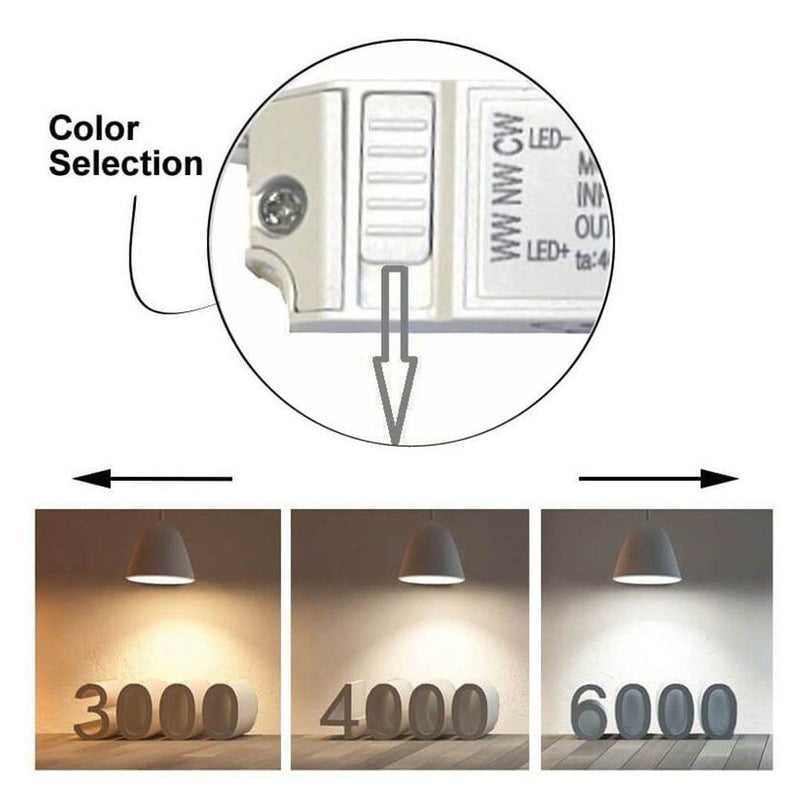 12W Round LED Downlight with OSRAM Chip 3 CCT UGR17 Cut-Out 90mm - Ceiling Light Fixtures - Downlights