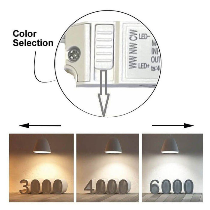 12W Round LED Downlight with OSRAM Chip UGR17 and 3 CCT - LED Downlight - Ledex Lighting UK