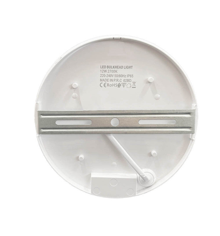 12W Round PURELIGHT LED Wall Light IP65 - Wall Light Fixtures - Bulkheads