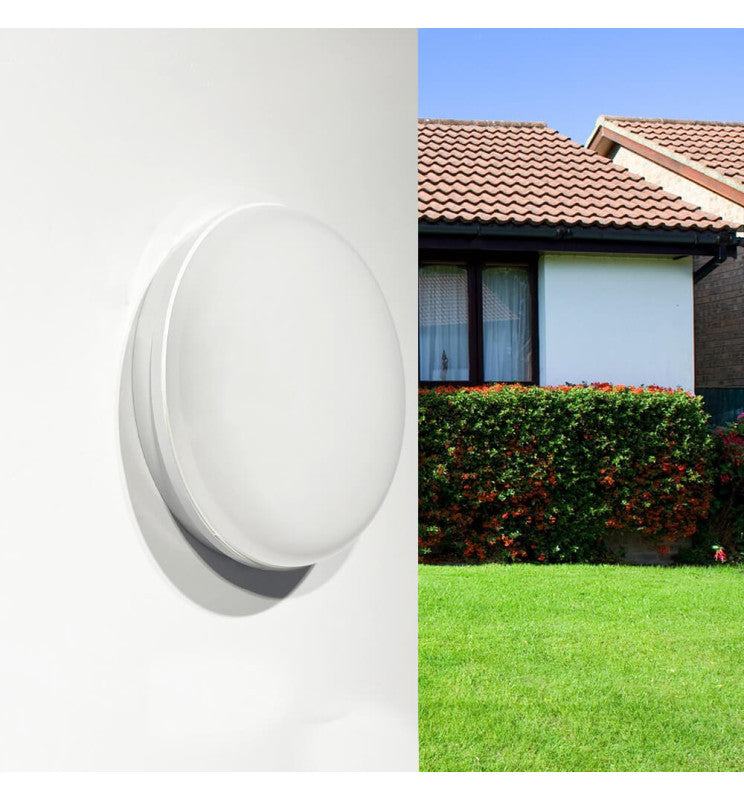 12W Round PURELIGHT LED Wall Light IP65 - Wall Light Fixtures - Bulkheads