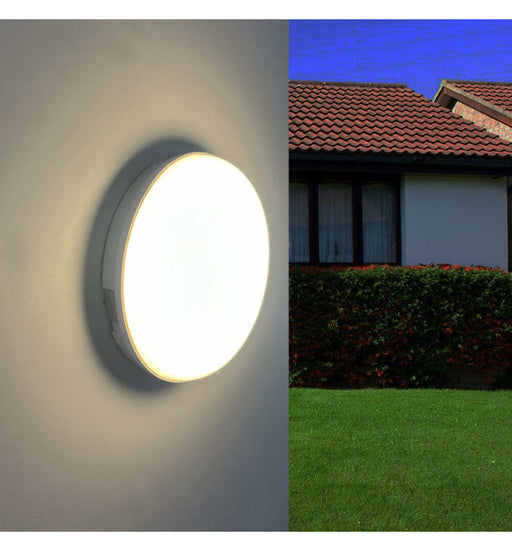 12W Round PURELIGHT LED Wall Light IP65 - Wall Light Fixtures - Bulkheads
