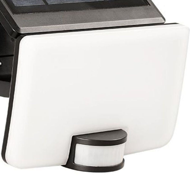 12W Solar LED Floodlight Black with PIR Sensor 4000K - LED Floodlight