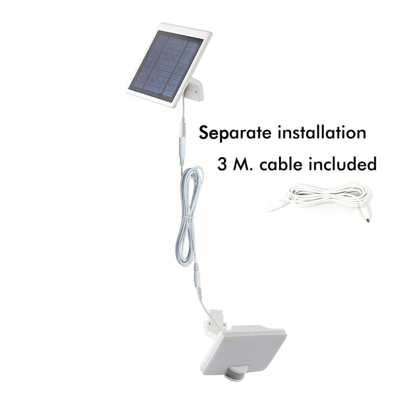 12W Solar LED Floodlight White with PIR Sensor 4000K - Solar LED light