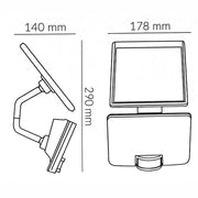 12W Solar LED Floodlight White with PIR Sensor 4000K - Solar LED light