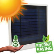 12W Solar LED Floodlight Black with PIR Sensor 4000K - Flood & Spot Lights - Floodlights