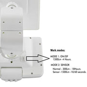 12W Solar LED Floodlight White with PIR Sensor 4000K - Flood & Spot Lights - Solar Lighting