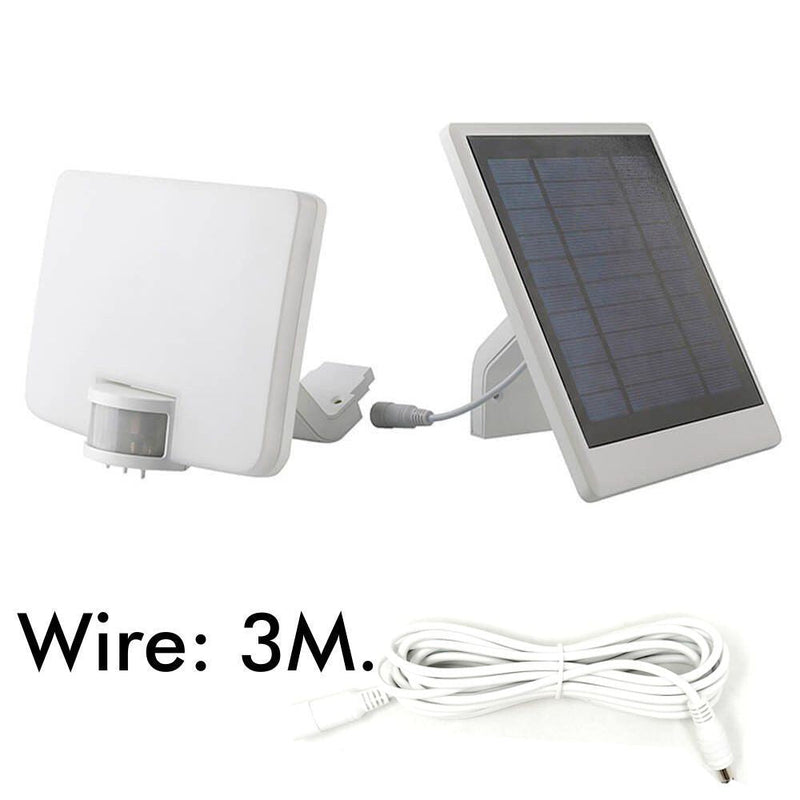 12W Solar LED Floodlight White with PIR Sensor 4000K - Flood & Spot Lights - Solar Lighting