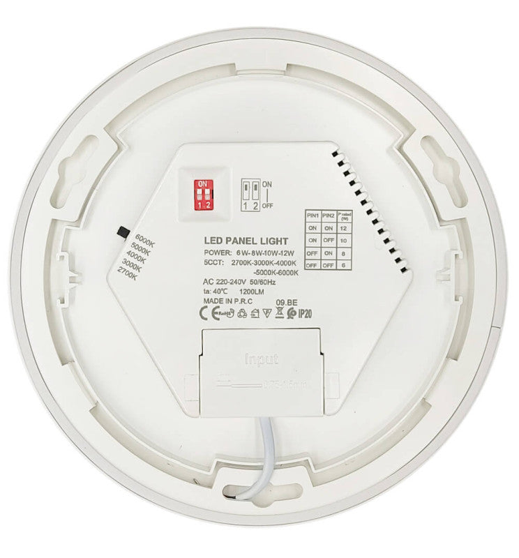 12W to 6W Adjustable Power BONN LED Downlight White 5 CCT - Ceiling Light Fixtures - Bulkheads