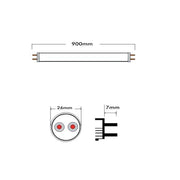 13W T8 LED Tube Glass 90cm 6000K - LED Tube