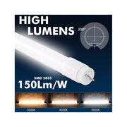 13W T8 LED Tube Glass 90cm 4000K - LED Tube