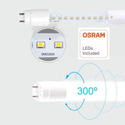 13W T8 LED Tube 90cm Glass with OSRAM Chip 4000K - LED Tube