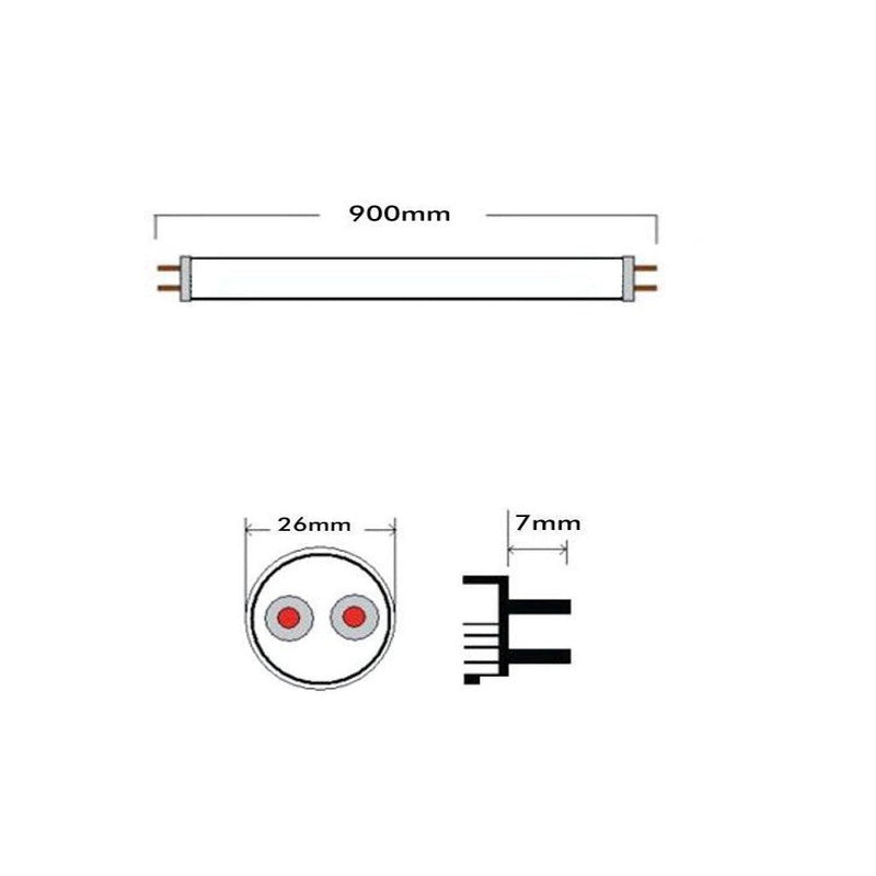 13W T8 LED Tube Glass 90cm 4000K - LED Tube