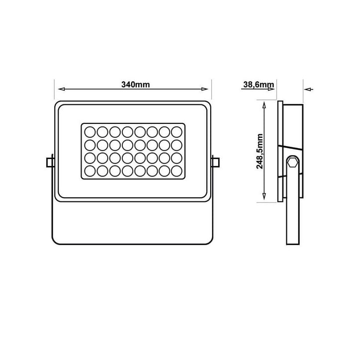 150W LED Floodlight AVANT with OSRAM Chip 6000K - LED Floodlight